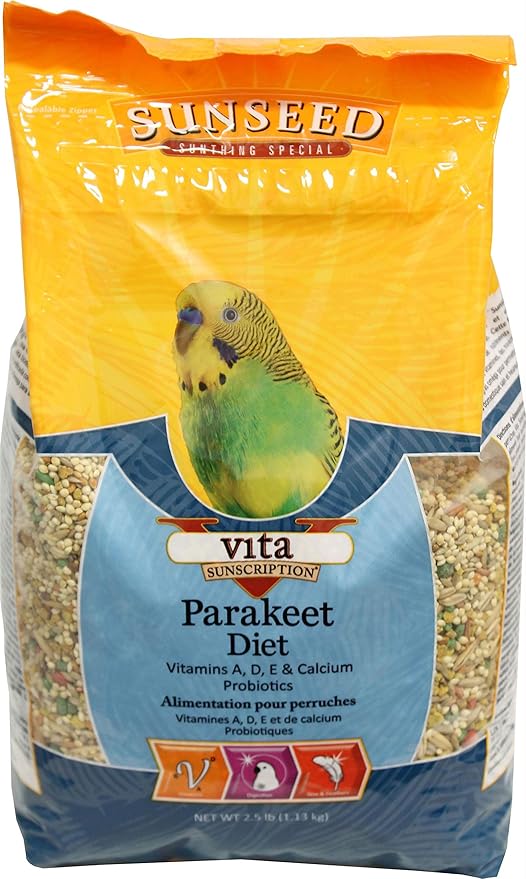 Sunseed Vita Parakeet Formula - All Life Stages, 2.5 lb Bag