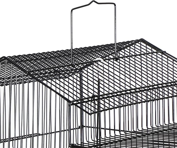39-Inch Roof Top Bird Cage Large Flight Parrot Cage w/Toys for Small Quaker Cockatiel Sun Conure Parakeet Finch Green Cheek Conure Budgie Lovebird