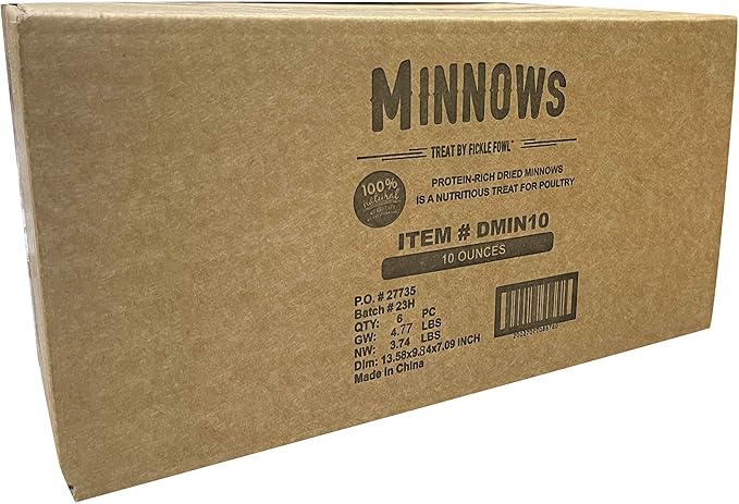10 oz Bag Dried Minnows - 6 Pk