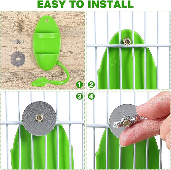 Bird Cuttlebone Holder Bird Feeding Holder with Stand for Parrot Parakeet Cockatiel Conure