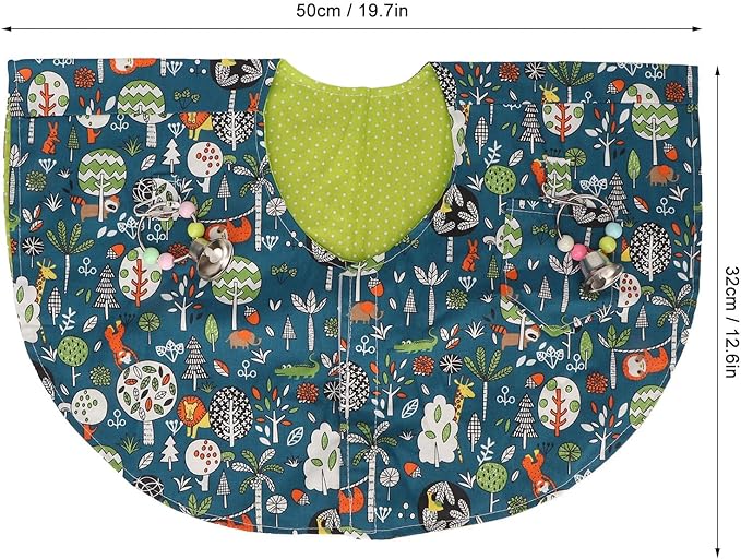 Parrots Shoulder Protector, Prevent Scratching Biting Parrot Shoulder Diaper Shawl, Multi Functional Pet Shoulder Pad Shoulder Cape for Training Parrots to Stand on Shoulder Parakeets Cockatiels Macaw