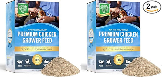Small Pet Select - Chicken Grower Feed, Non-GMO, Corn & Soy Free, 20lb (Pack of 2)