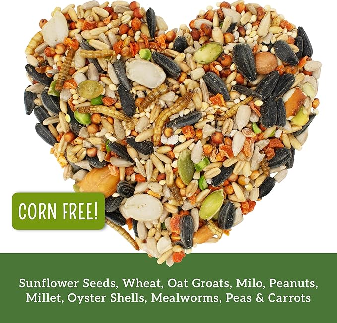 Love My Girls: Chicken Snacks - Veggies & Worms - 5lb Bag - Global Harvest, Gourmet Multi-Grain Treats, Corn-Free, Nutritious & Protein Rich Mealworms