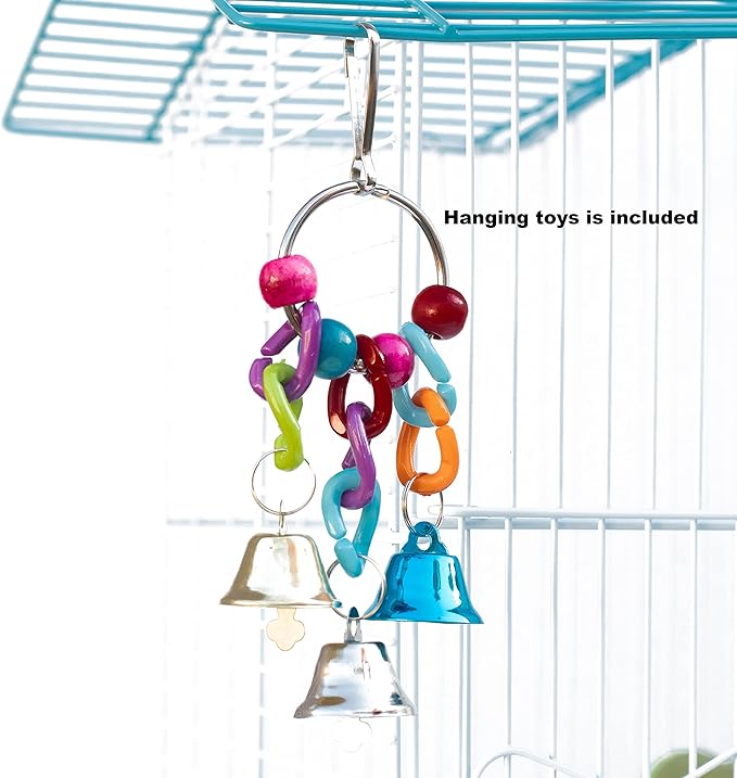 Bird Blanket Cozy Warm Plush Cuddle Nest Hanging Toy Fleece Sunggle Hut House Bed Hammock Shelter for Parakeet Cockatiel Grey Toy for Bird Cage Comfort Corner Large Medium Small (Large)