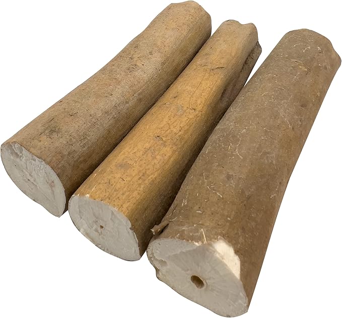 by M&M 5514 Pk4 Bark Sola Logs - Lightweight Chewable Wood Bird Foot Toys, Easy to Chew, Versatile in Uses, Breaks Apart, Foraging Fun, Great for Small and Medium Size Pets