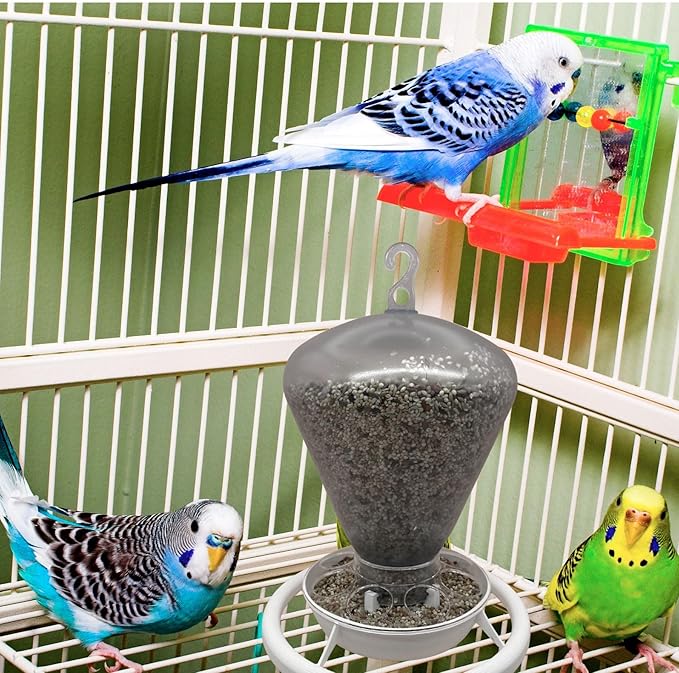 2GR Automatic Bird Feeder and Water Dispenser – Versatile Outdoor & Indoor Cage Feeder, Easy to Refill, Drainage System, Durable Plastic Design, Large Capacity