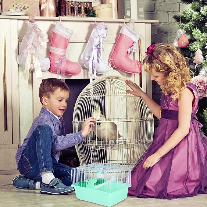 BESPORTBLE Portable Bird Cage for Cockatiels Spacious Travel Carrier with Feeder Waterer Durable Metal Design for Birds for Parrots and Lovebirds Comfortable Versatile Environment