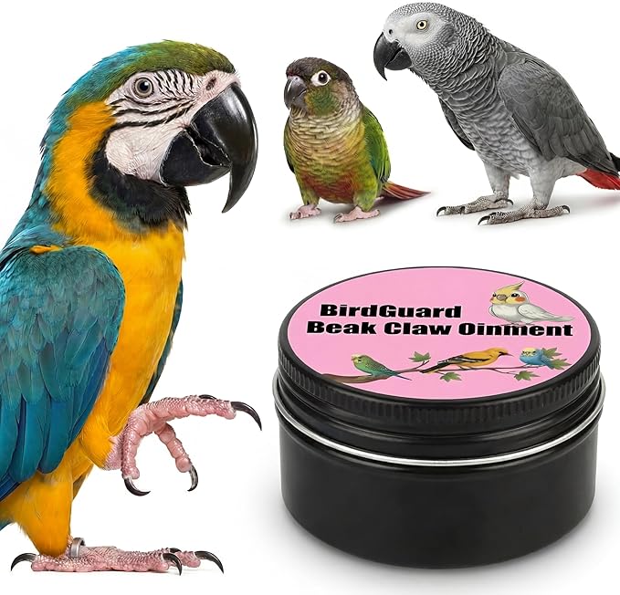 RONDURE BirdGuard Balm Bird Beak Oil for Parrots, Beak Conditioner & Moisturizer | Claw Care BirdGuard Ointment, Repair Dry Cracked Surface, for Cockatiel Parakeet Conure