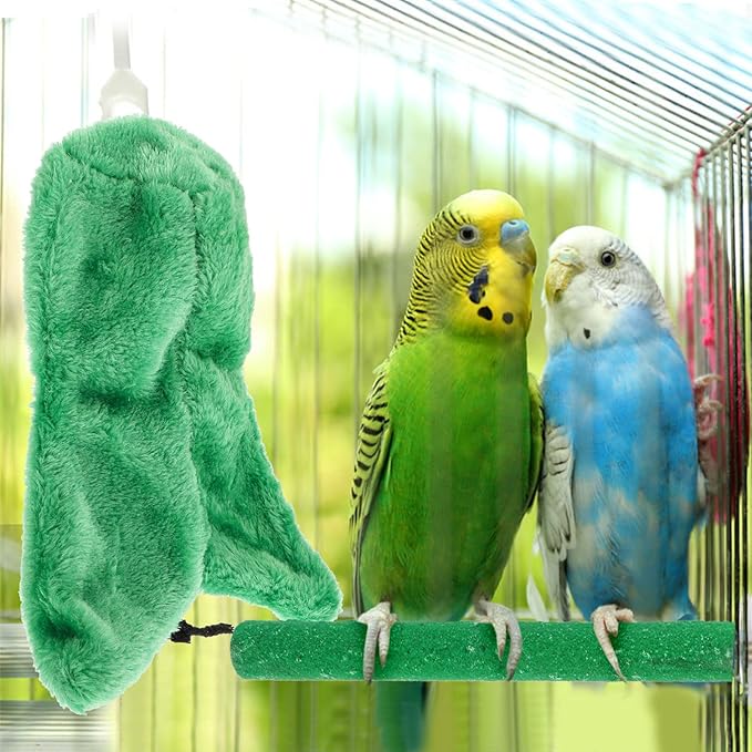 balacoo 1pc Parrot Blanket Winte Rbird Sleeping Bag Bird Heater Bird Blanket for Cage Hamster Hammock Bird Hanging Toy Cozy Corner Fleece Bird Blanket Bed Hammock Toy Long Tail Tent Plush