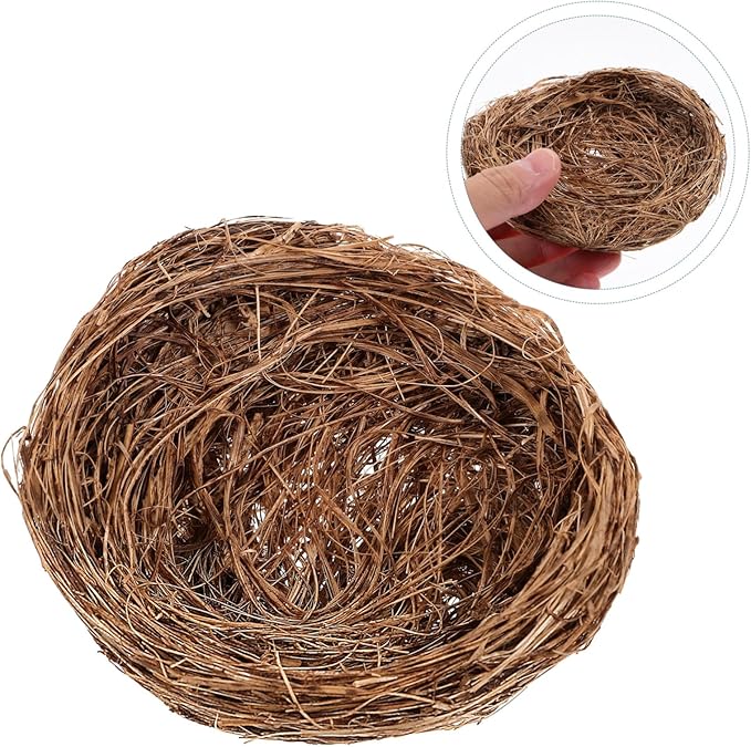 balacoo Parrot Nesting Box Cage Hatch House Hut Cave for Small Parrots Bird Egg Basin Nest Bowl Pigeons Quails Small Birds