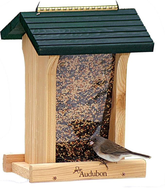 Woodlink NABIN Audubon Deluxe Honey Stained Feeder, 4.75 Quarts