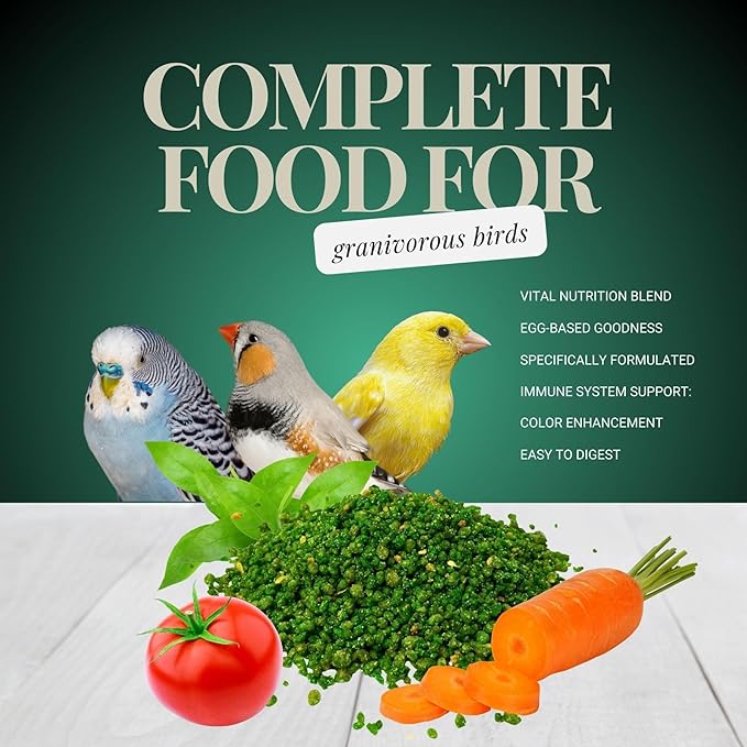 Raff Verdurello 400g - Soft Bird Food with Enriched Egg and Dehydrated Vegetables - Canary & Parakeet Food - Bird Health Supplement for Molting & Feather Growth
