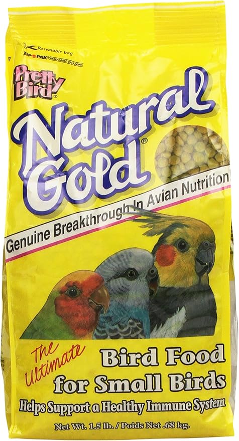 Natural Gold Small Bird Food - 1.5 lb(Pretty Bird)