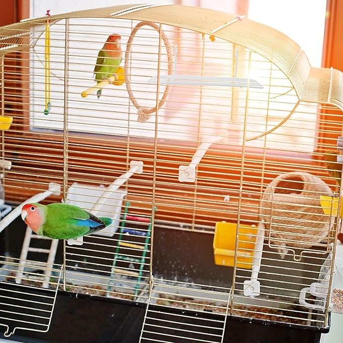 4 pcs Bird Perch Platforms Parakeet Cage Parrot Playstand Bird Supply Cage Accessories Budgie Cockatiel