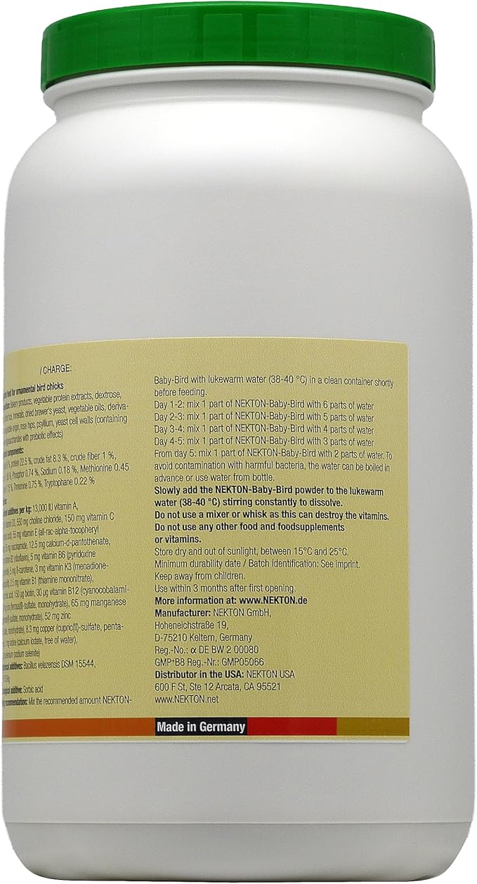 Nekton-Baby-Bird Handfeeding Formula For Birds 1000G (35.3Oz)