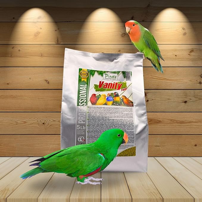 PINETA Vanity Bird Food 5Lb – Canary Food complete Bird Supplement Nutrition Diet with Protein and Healthy Fats, Semi-Morbid Paste for Pigeons, Parrots and Poultry, for Breeding and Molting Periods