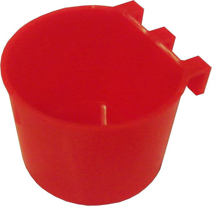 6 Pack of RITE FARM PRODUCTS 8 OZ Pigeon Quail Dove Chicken Rabbit Bird Feeder Water Drinker Cups Wire CAGE