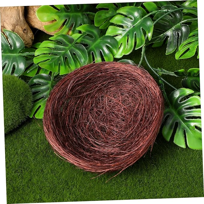 BESPORTBLE Handmade Bird Nests Birds Nests Artificial Bird Nests Birds Perching Nest Rattan Birds Nest Crafts Handmade Natural Easter Birds Nest 10 Pcs