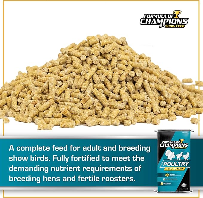 Fancy & Feathered Show Bird Mini Pellet, 50 lb Bag