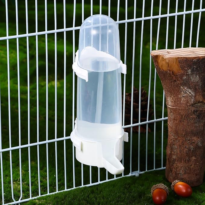 FOMIYES 2pcs Bird Feeder Automatic Bird Water Dispenser for Cage Clear Drinker Bottle Food Dispenser for Parrot Budgie Loves Cockatiel