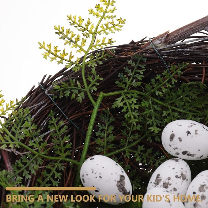 1 Set Easter Rattan Nest Arts and Crafts for Birds nest for Crafts Handmade Natural Decorative Child Household cage