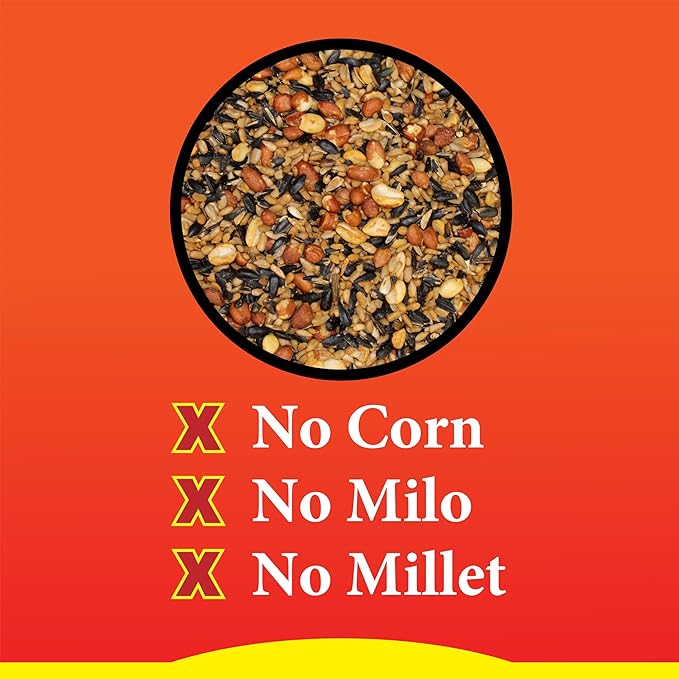 Wild Delight Advanced Formula Sizzle N' Heat Wild Bird Food, Spicy Bird Seed to Deter Squirrels, 14 lbs