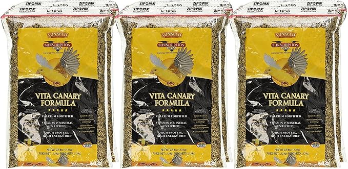 Sun Seed Company Bss59012 6-Case Vita Mix Daily Diets Canary Food, 2.5-Pound