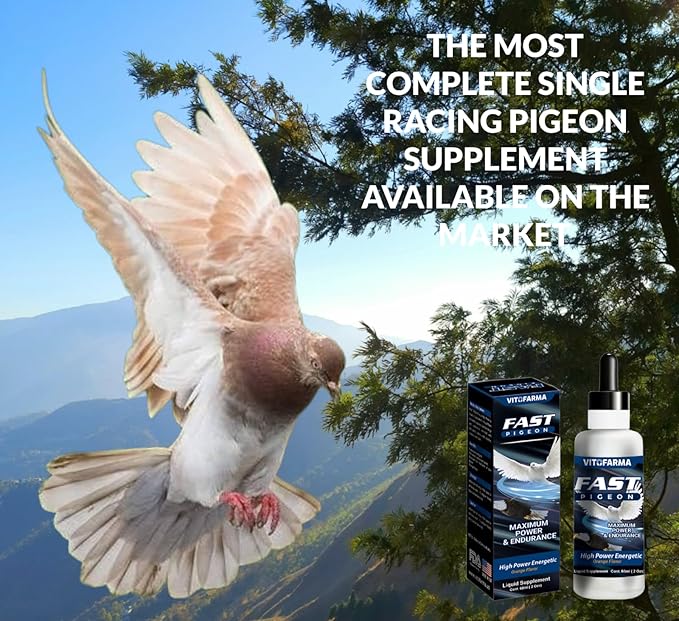 Fast Pigeon Supplement Liquid for Pigeon - Vitamin Minerals for Birds 60 ml