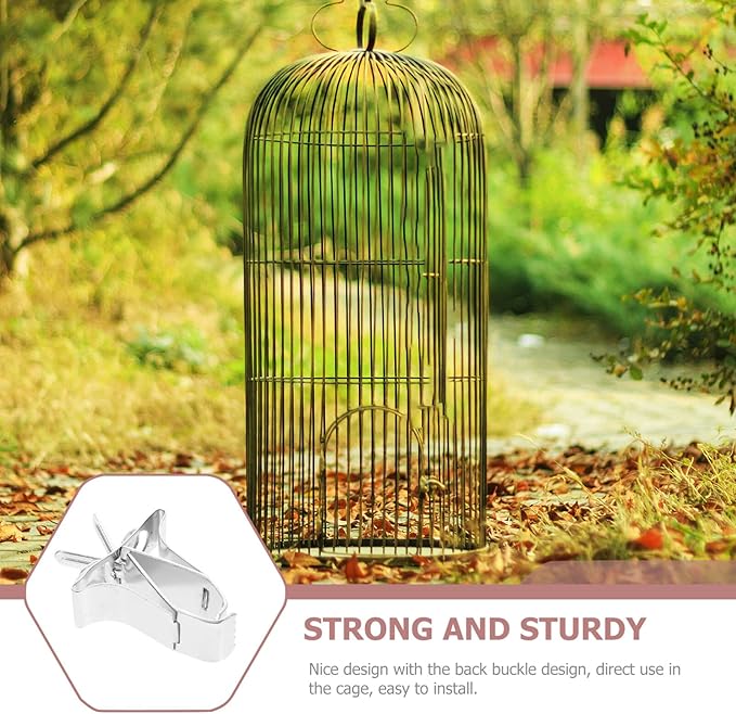 ULTECHNOVO Birds Food Holders, Food Vegtable Fruits Holder Bird Feeder Cage Birds Feeder Devices Clip Vegetables for Cockatiel Bird Parrot Hamster 5Pcs
