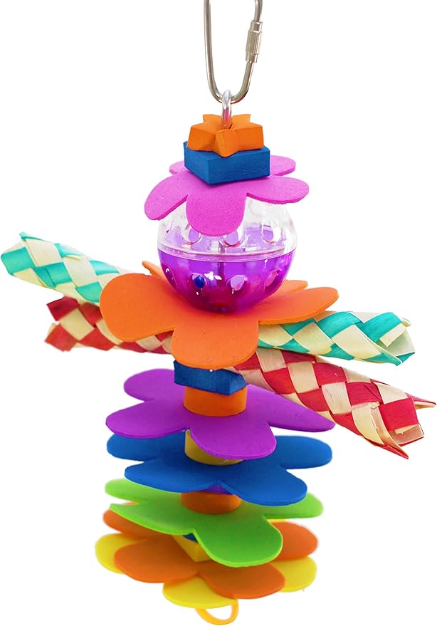 Bonka Bird Toys 1861 Flower Power Bird Toy Parrot cage Toys Cages Cockatiel parrotlet Conure