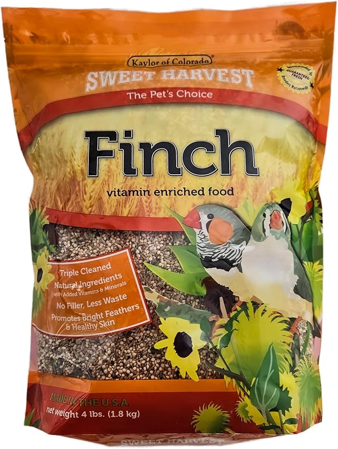 Finch Bird Food, 4 lbs Bag - Seed Mix for Finches