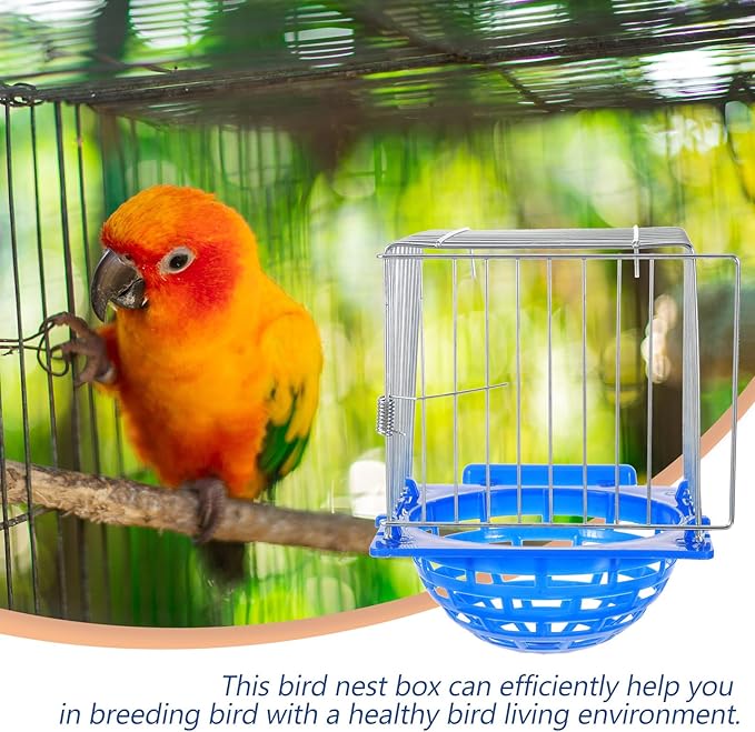 Ipetboom Hatching Nest Hollow Cage Nest Bird Cage Pigeon Breeding Nest Canary Nest for Cages Bird Breeding Basin Pigeon Nest Bowl Pigeon Nesting Bowl Bird Nest Breeding Box Iron Wire