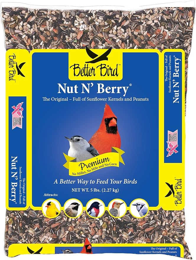 Better Bird, Nut N’ Berry Premium 5 lb Poly Bag, Pack of 1
