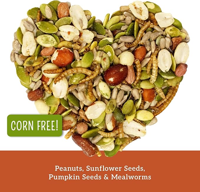Love My Girls: Chicken Snacks - Pumpkin & Worms - 2lb Bag - Global Harvest, Gourmet Multi-Grain Treats, Corn-Free, Nutritious & Protein Rich Mealworms