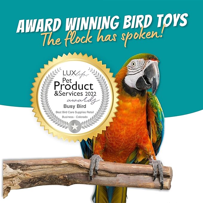 Bird Toys for Large Birds (Impossiball) Stainless Steel Foraging Treat Dispenser for Macaws, Cockatoos, Parakeets & Parrots | Durable Cage Accessory for Enrichment & Mental Stimulation
