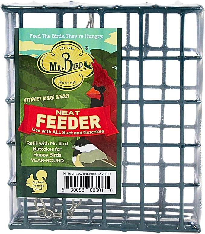 Mr. Bird Suet & Small Wild Bird Seed Cake NeatFeeder