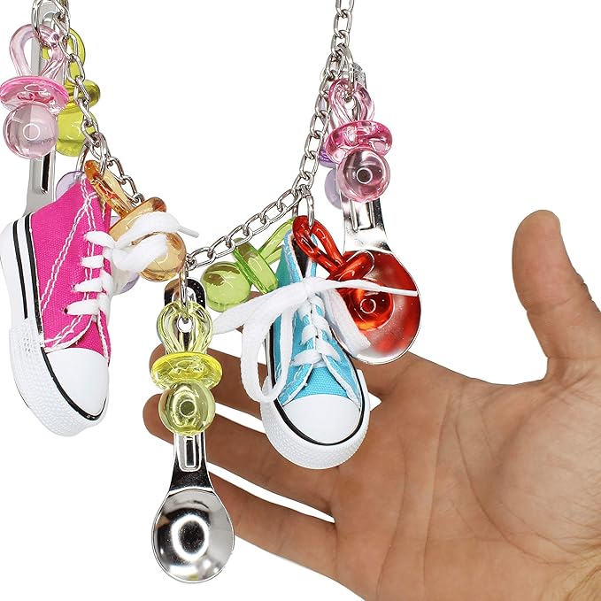 Bonka Bird Toys 1340 Sneaker Delight 11" Long by 4.75" Wide Parrot Cahe Toy, Amazon, African Grey, Eclectus, and Similar