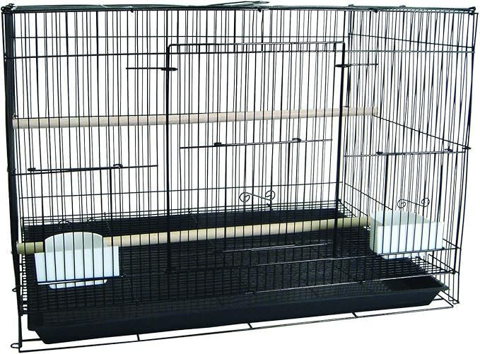 YML Medium Breeding Cage, 30 x 18 x 18, Black