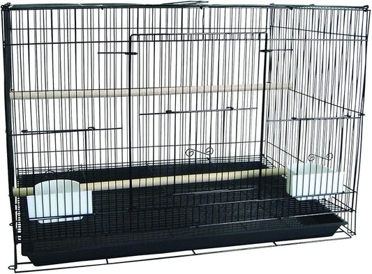 YML Medium Breeding Cage, 30 x 18 x 18, Black