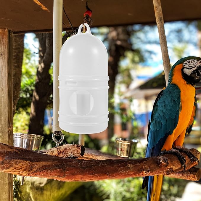 Pigeon Waterer 2-Pack Birds Water Dispenser 10.23X4.72X4.72In Odorless Plastic Bird Cage Water Feeder Easy Clean Feeding Supply