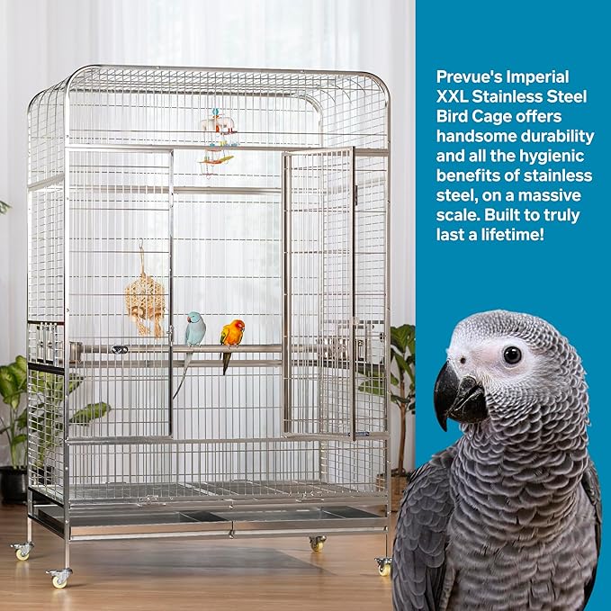 Prevue Pet Products Imperial XXL Stainless Steel Bird Cage