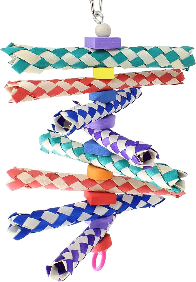 Bonka Bird Toys 1243 Foamy Delight Shredding Colorful Parrot Parrotlet Quaker Cockatoo Budgie