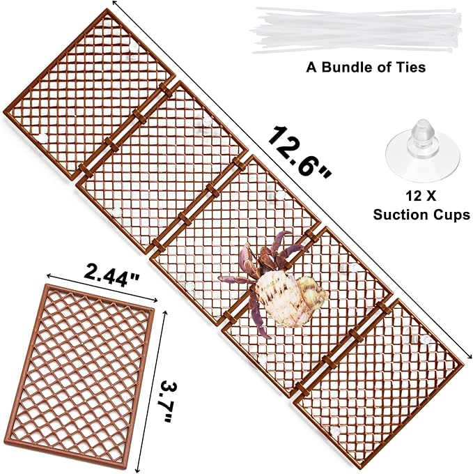 Hermit Crab Climbing Toys | 5 Pcs DIY Mesh Hermit Crab Ladder | Hermit Crab Tank Enrichment Decor | Hermit Crabs Decoration Accessories Supplies Toys Ornaments
