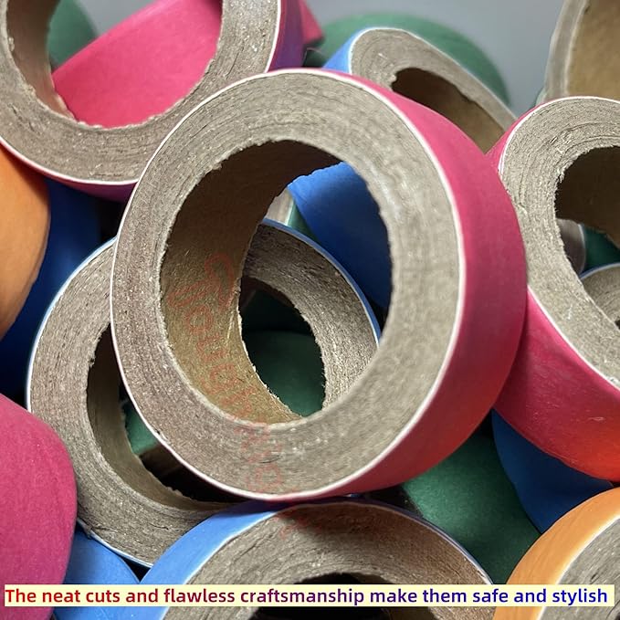 70 Pcs Chew Bagels Bird Toys for Parrots Durable Cardboard BrioChew 0.3in“ Thick Chewing Shredding Foraging Foot for Medium & Large Parrot Amazons Mini Macaws African Greys Cockatoos Eclectus Senegal