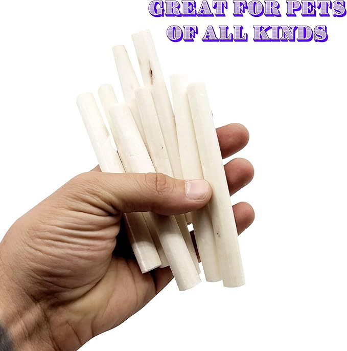 5512 Skinny Sola Logs Pk20 - Handcut skinny sticks of natural sola wood, Airdried, Lightweight, Easy to chew for all size of pet birds, Versatile, Great for Budgie Canary Lovebird Parrotlet Canary