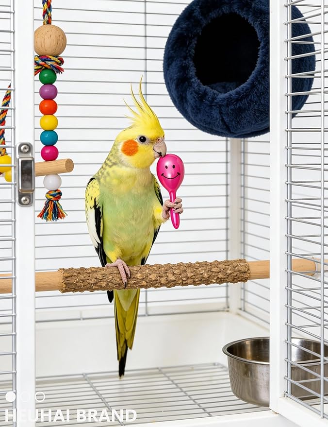 10-Pack Bird Toys – Colorful Fun for Conures, Budgies, Parakeets & Small Birds (1.5'' - 5.5'')