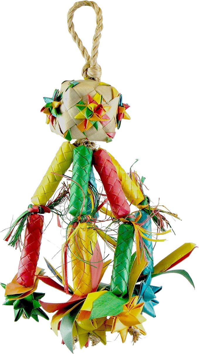 Planet Pleasures Firecracker Piñata Bird Toy, Small