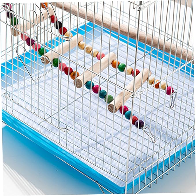 100Pcs Bird Cage Liner, Non-Woven Fabric Cage Liner 6x8.6 Rectangle Cage Liners Precut Absorbent Cushion Pad Mat Bird Cage Accessories for Pet Bird Parrot