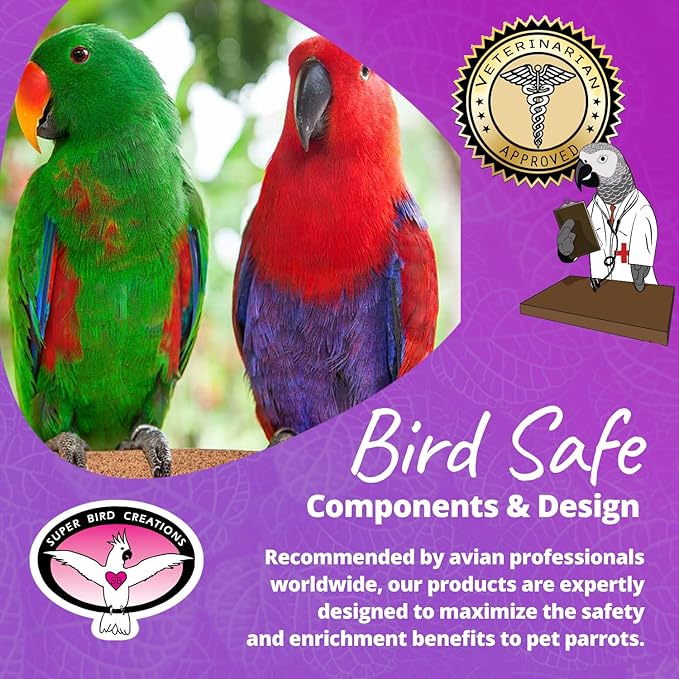 Super Bird Creations Sure-Grip Grooming Perch, Large