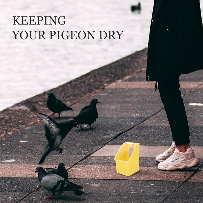 Yardwe 4pcs Pigeon Feeder Plastic Quail Bird Feeder Quail Cage Accessories for Pigeon Parrots Parakeet Budgie Bird